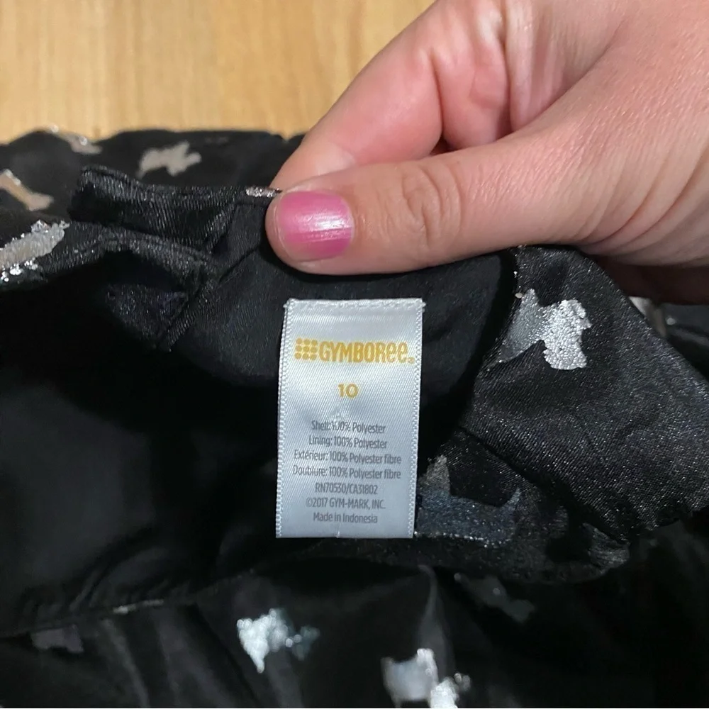 Gymboree Scottie Scottish Dog Dress Sz 10 Bow Black Silver Sleeveless